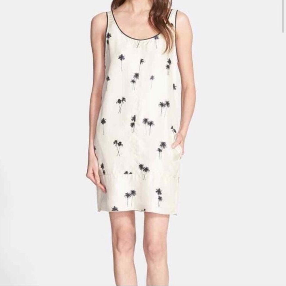 Rag & Bone Natalie 100% Silk Palm Dress